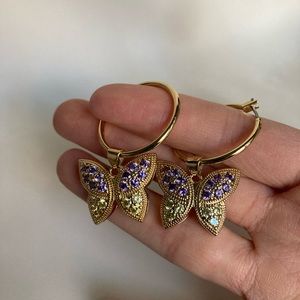 New Vanessa Mooney spellbound earrings butterfly